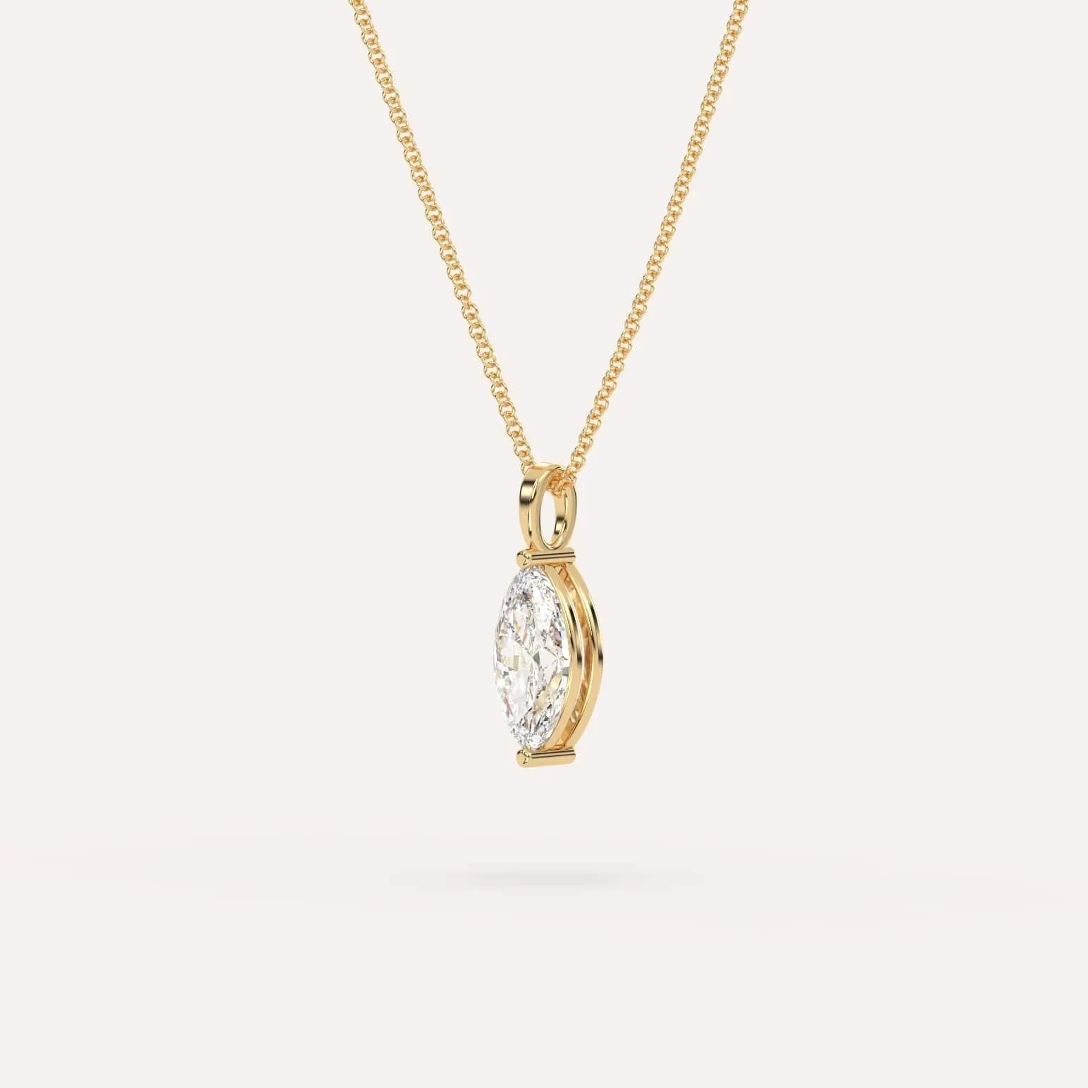 1 carat Marquise Diamond Pendant Necklace