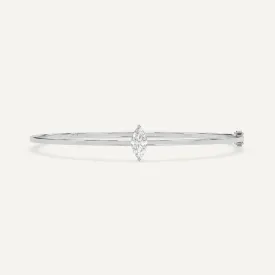 1 carat Marquise Diamond Solitaire, Bangle Bracelet