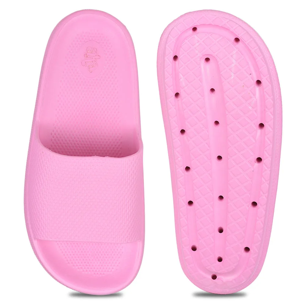 A-HA By Liberty Pink Slides For Women COMFYWALK1