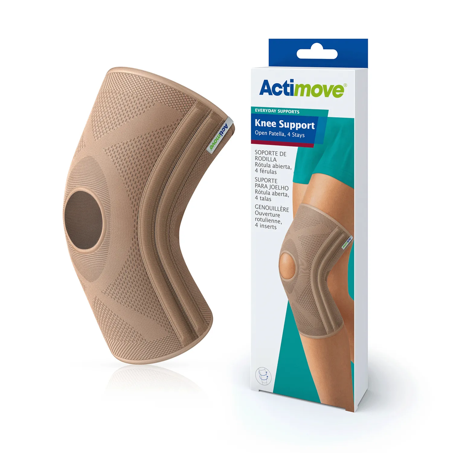 Actimove Knee Support Open Patella, 4 Stays