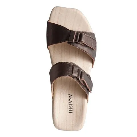 Akaishi Momiji Womens Bronze Slide Sandals - Stylish and Comfortable Footwear for Every Occasion