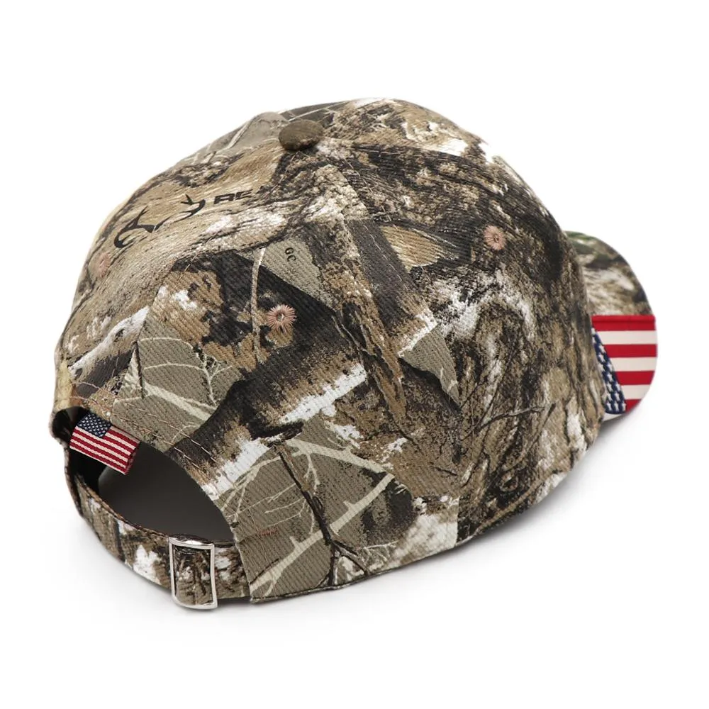 American Flag Hunting Camouflage Baseball Cap Women's Snapback Hat Summer Outdoor Fishing Hats For Men Army Camo Caps