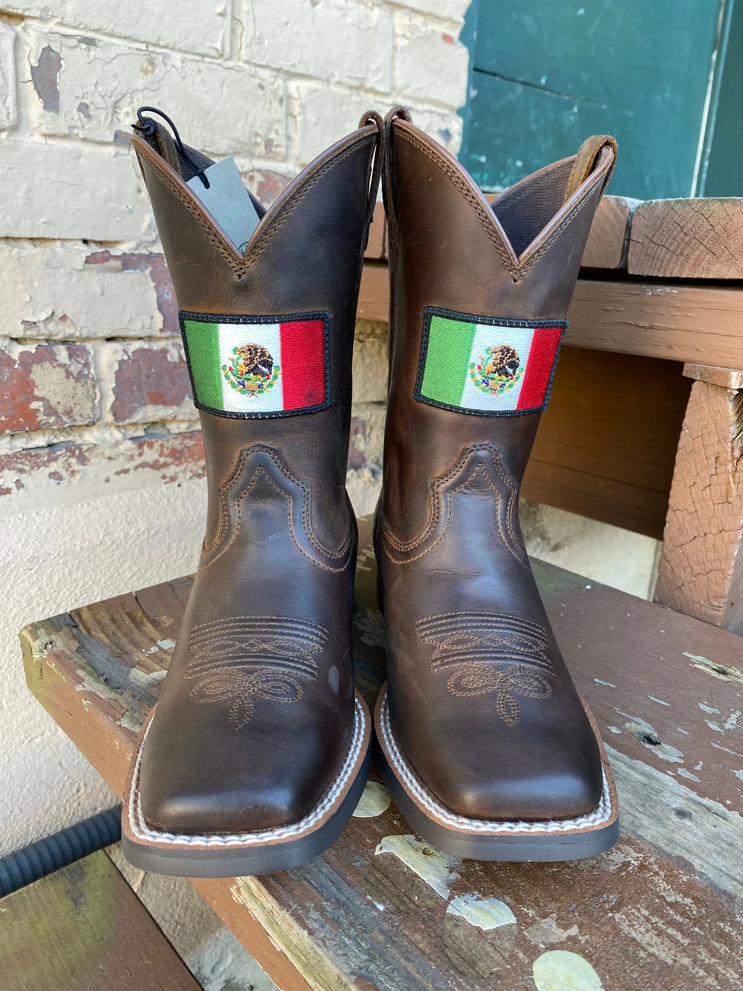 Ariat Children's/Youth Orgullo Mexicano II Square Toe Cowboy Boots 10039908