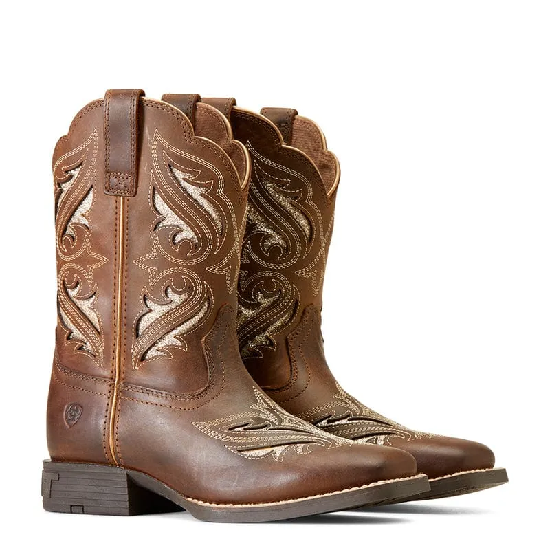 Ariat Kids Round Up Bliss Sassy Brown Western Boot 10046884