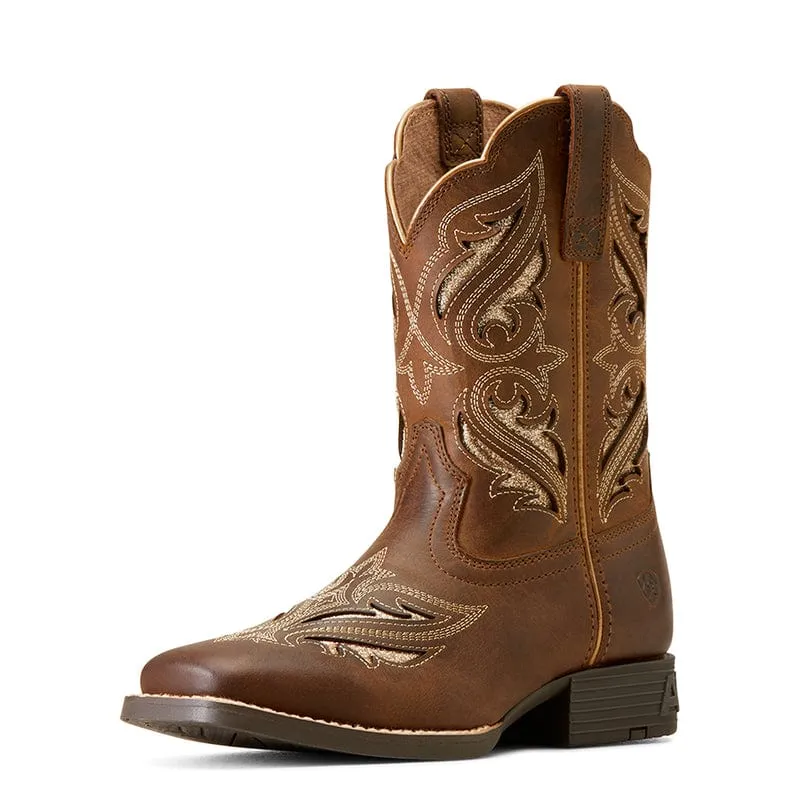 Ariat Kids Round Up Bliss Sassy Brown Western Boot 10046884