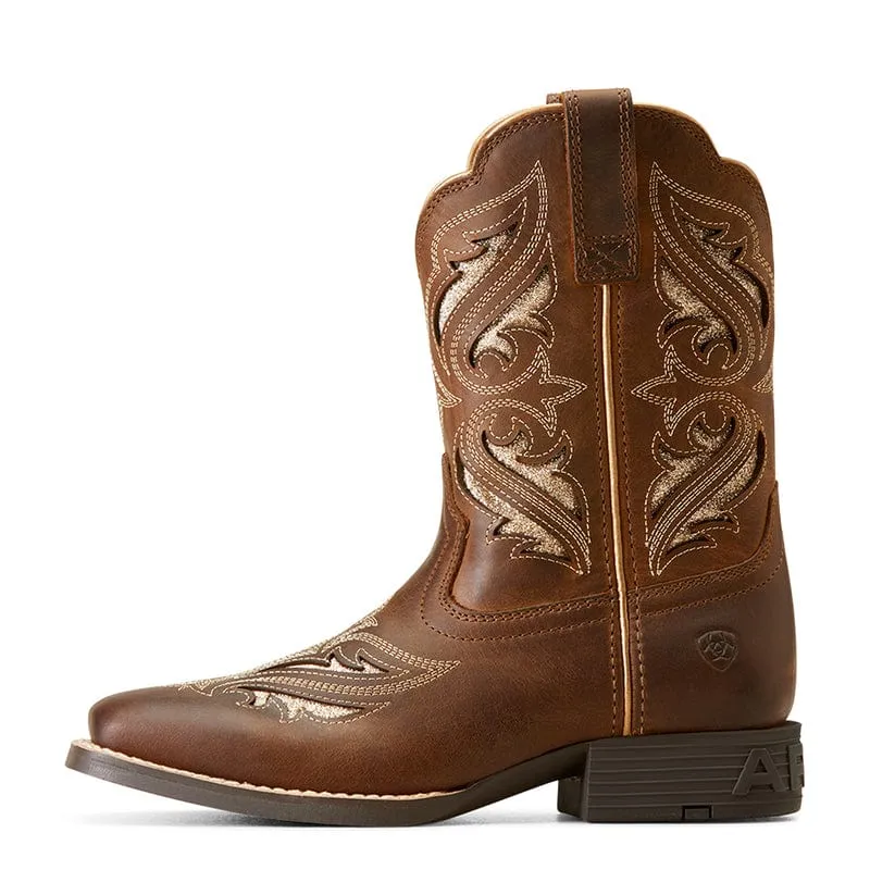 Ariat Kids Round Up Bliss Sassy Brown Western Boot 10046884