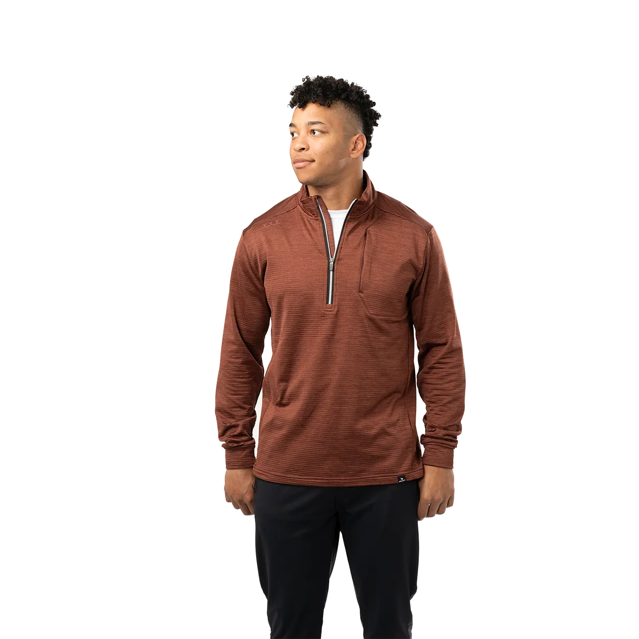 BAUER FLC TEXTURED HALF ZIP SENIOR