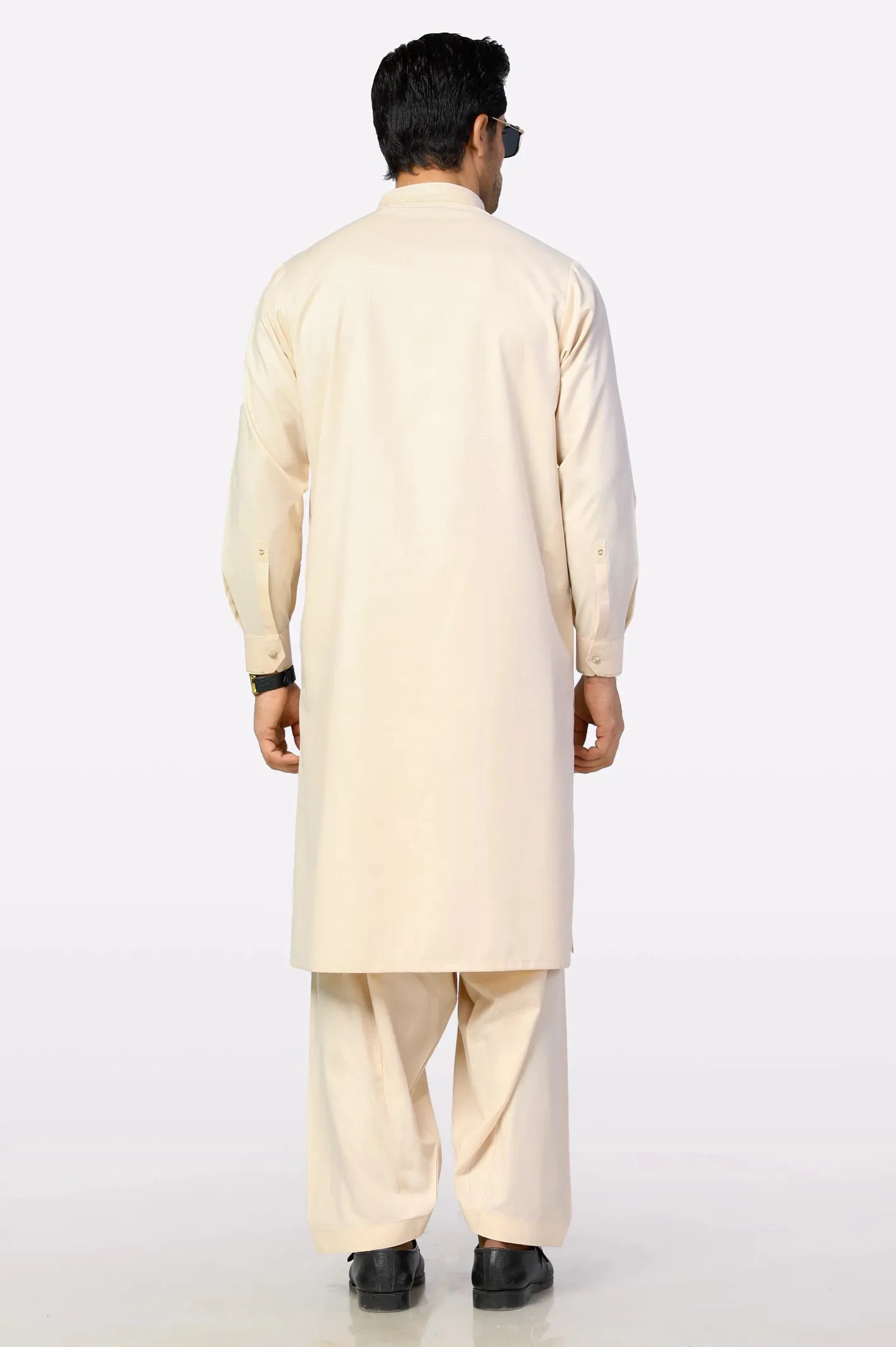 Beige Wash & Wear Shalwar Kameez