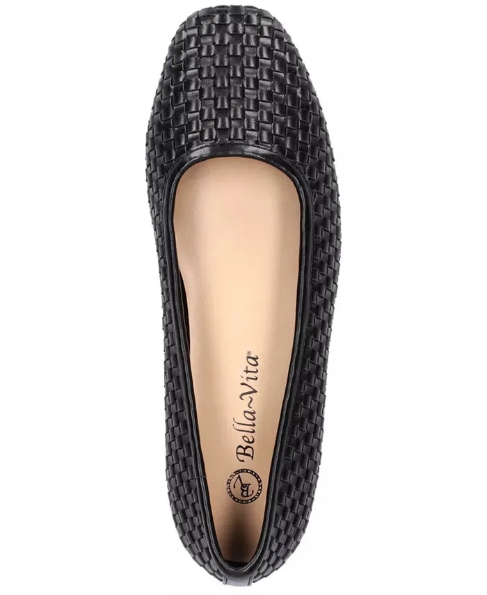 Bella Vita Women Kimiko Leather  (Black Woven) 51-2551