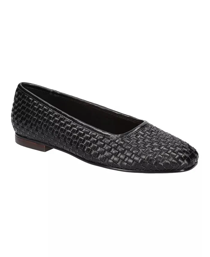 Bella Vita Women Kimiko Leather  (Black Woven) 51-2551