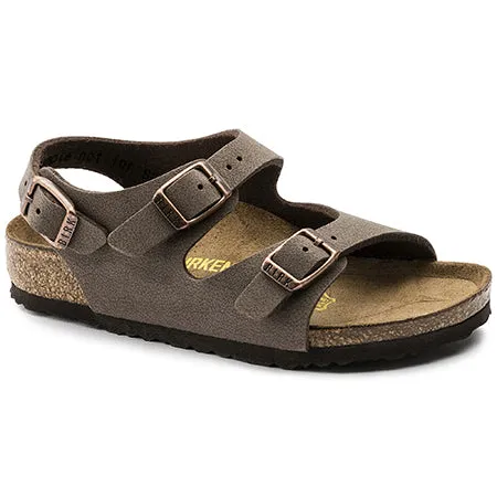 BIRKENSTOCK ROMA MOCHA BIRKIBUC - KIDS