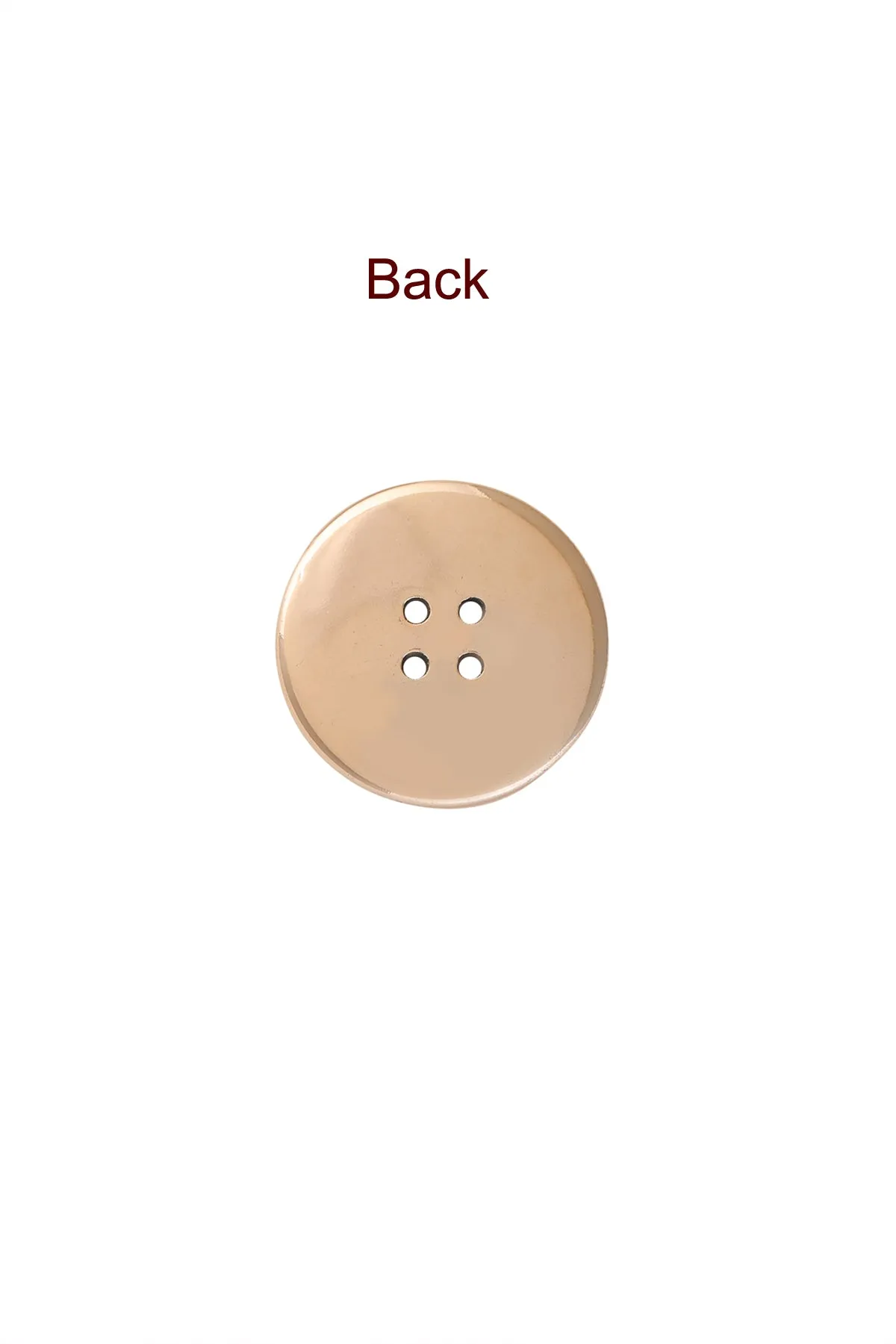 Black with Golden Round Shape 4-Hole ABS Button