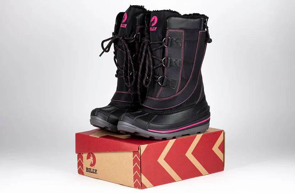 Black/Pink BILLY Ice II Winter Boots