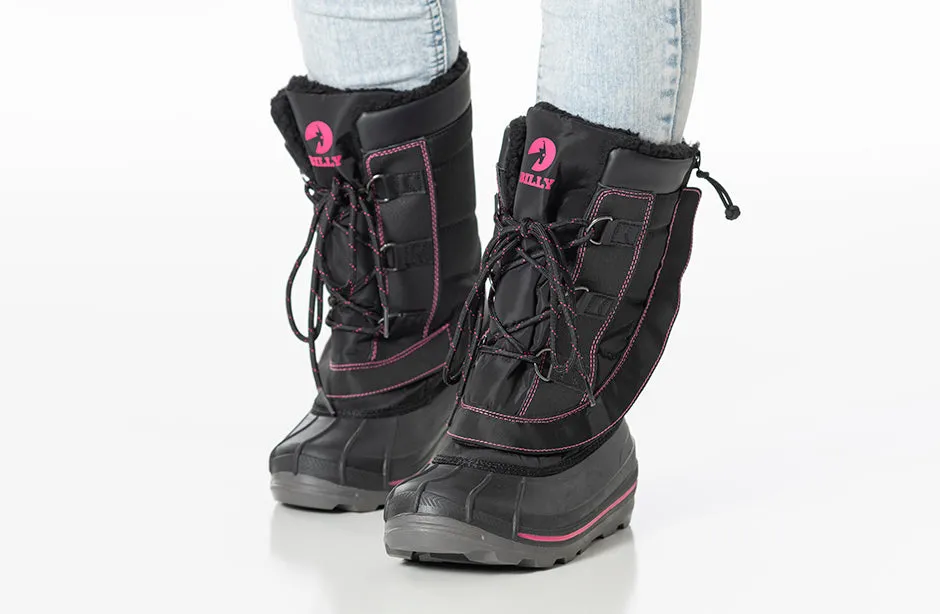 Black/Pink BILLY Ice II Winter Boots