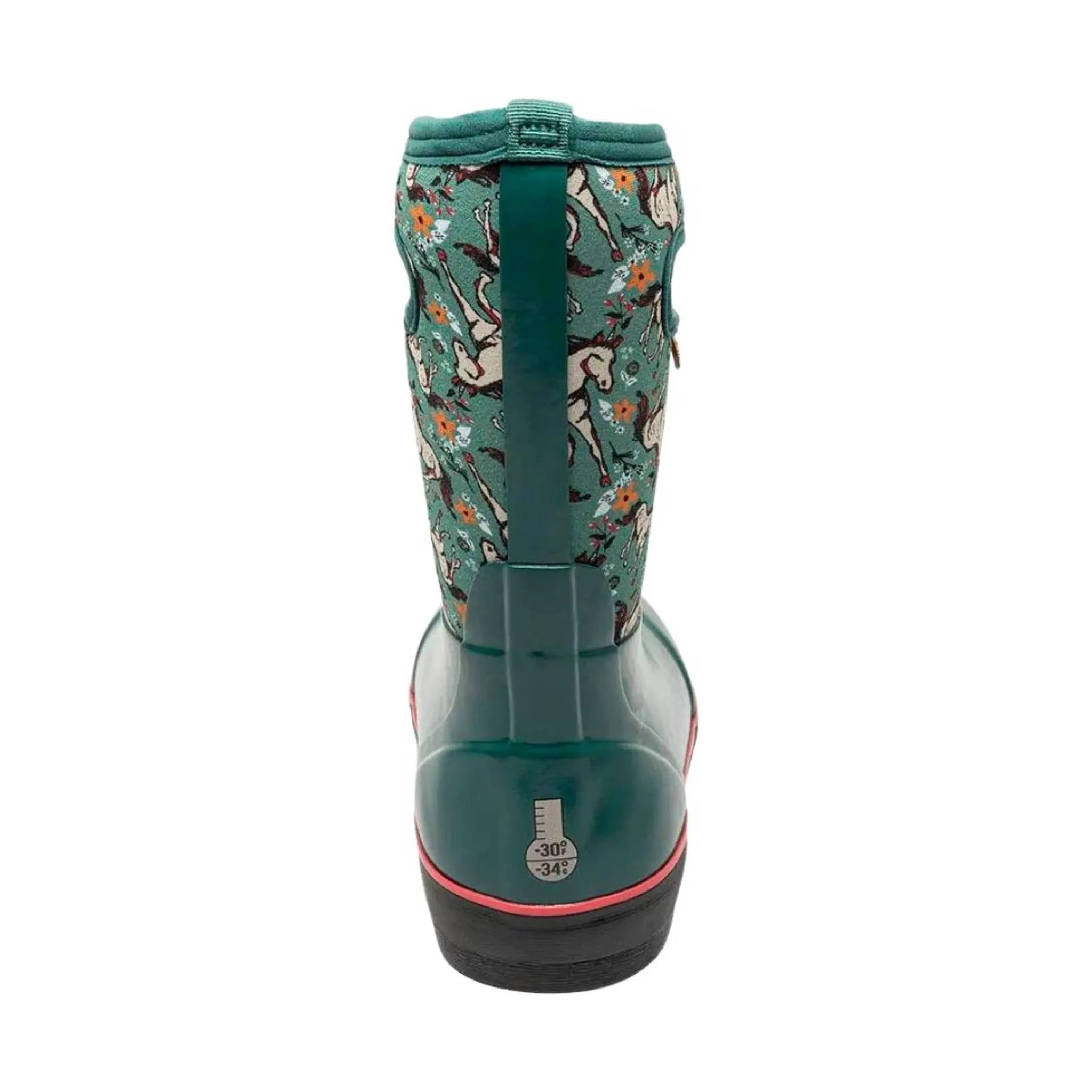 Bogs Kids' Classic II Unicorn Insulated Rain Boot - Teal Multi