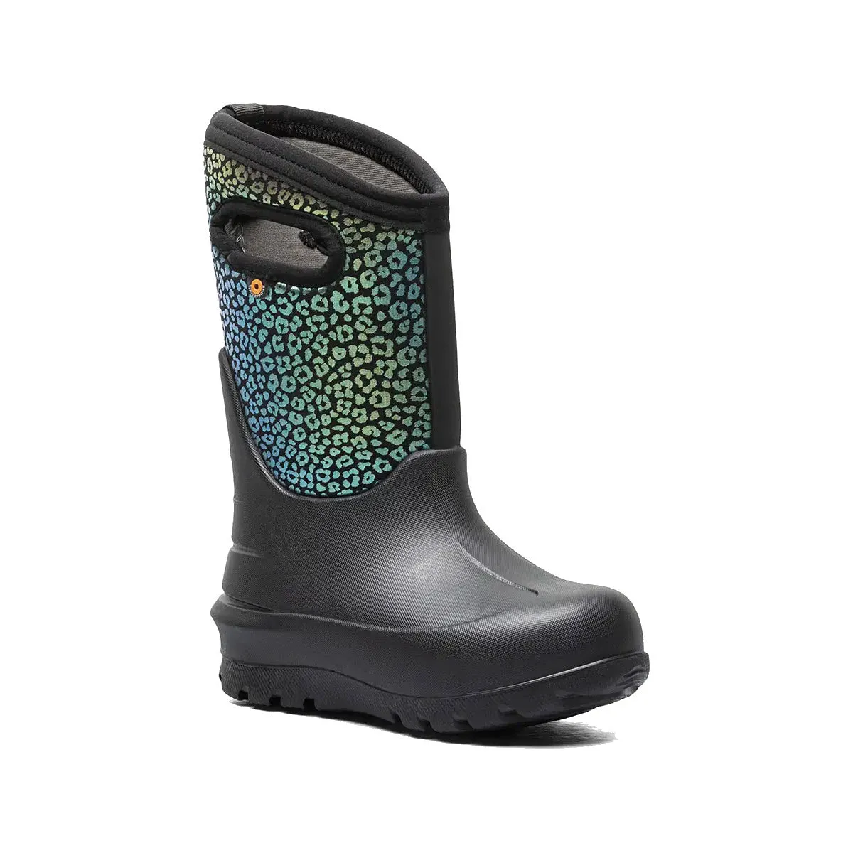 BOGS NEO-CLASSIC RAINBOW LEOPARD BLACK - KIDS