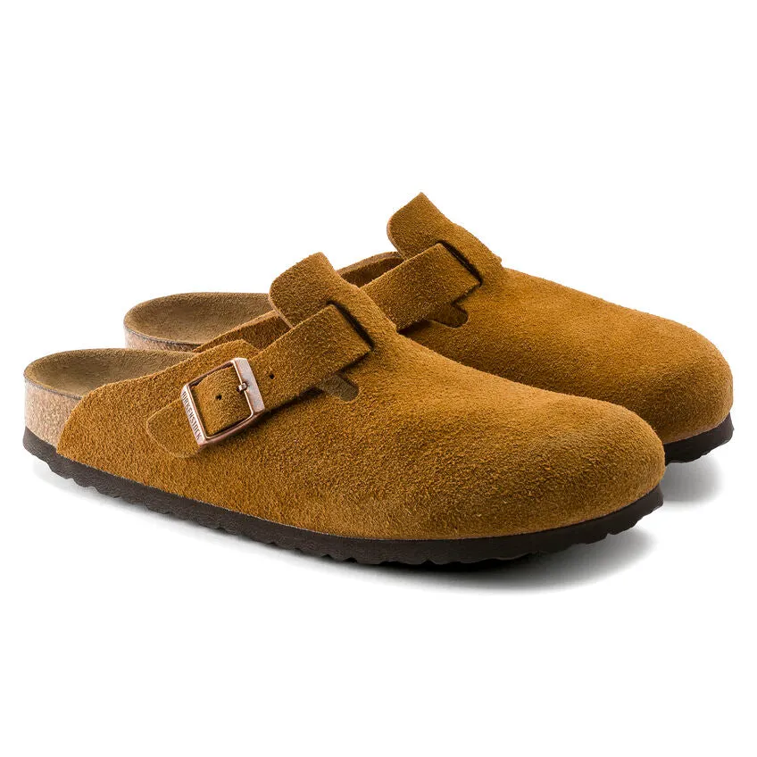 Boston Buckle Soft Footbed Mule in Mink