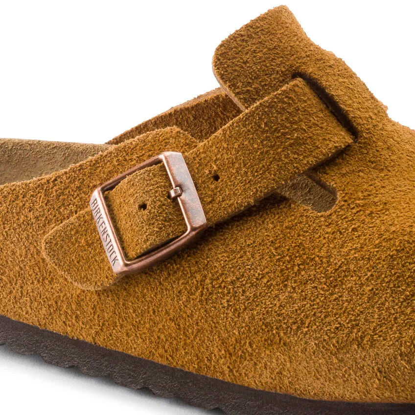 Boston Buckle Soft Footbed Mule in Mink