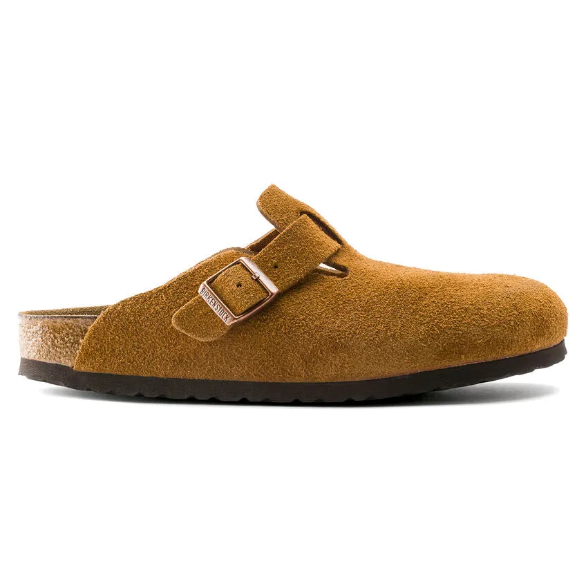 Boston Buckle Soft Footbed Mule in Mink