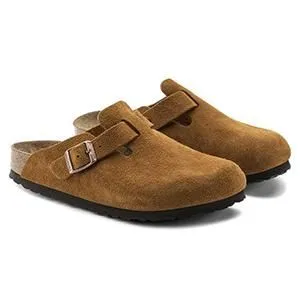 Boston Soft Footbed Suede Leather Mink