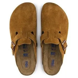 Boston Soft Footbed Suede Leather Mink