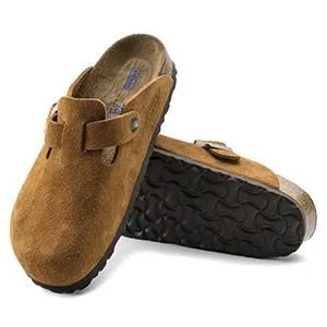 Boston Soft Footbed Suede Leather Mink