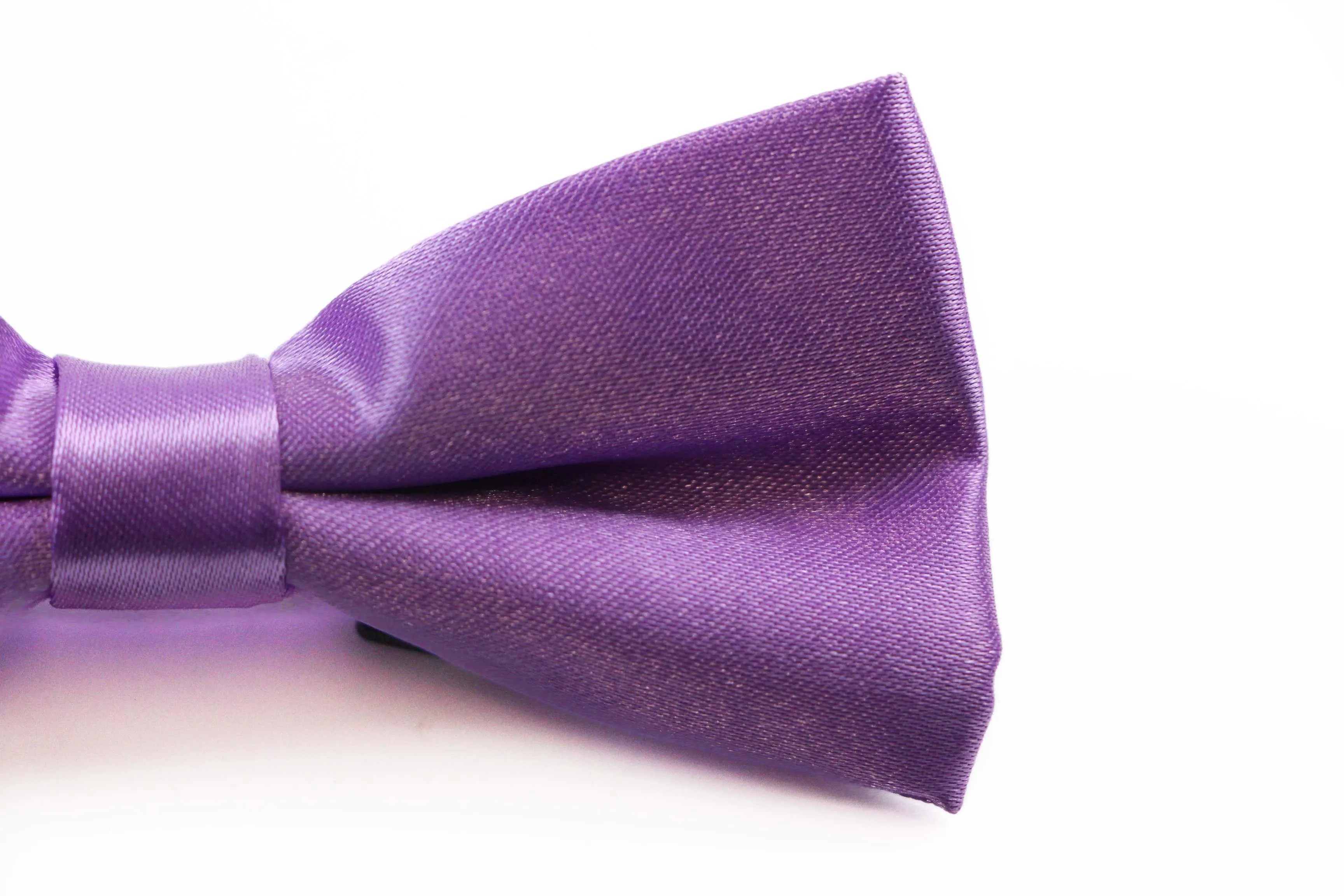 Boys Light Purple Plain Bow Tie