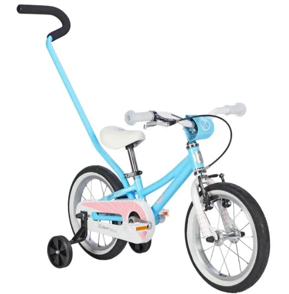 Byk E250 14" - Inc Training Wheels & Handle - (sky Blue / Pink)