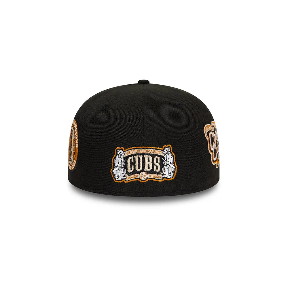 Chicago Cubs MLB Cooperstown 59FIFTY Fitted (Black)