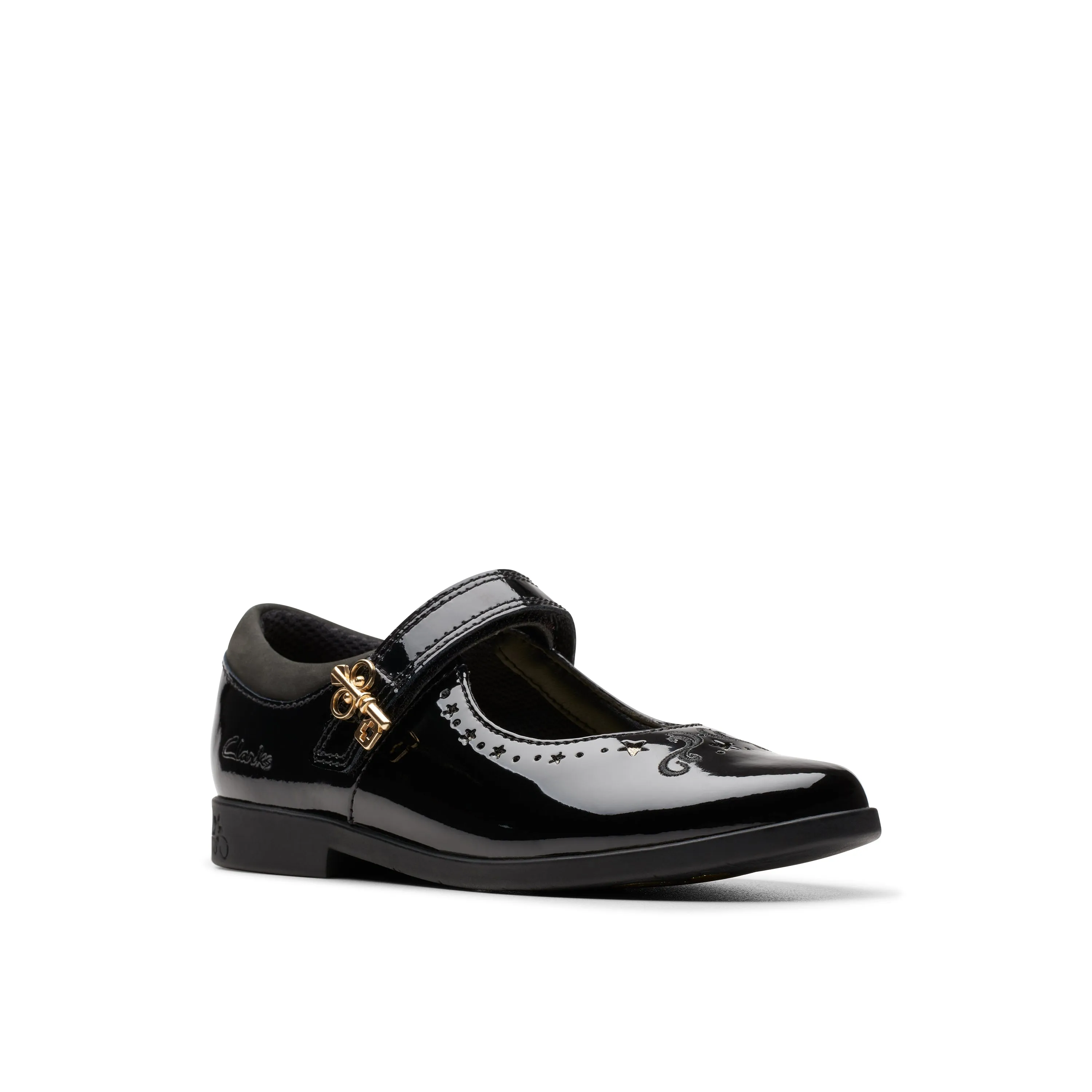 Clarks - Lock Magic K - Black Patent