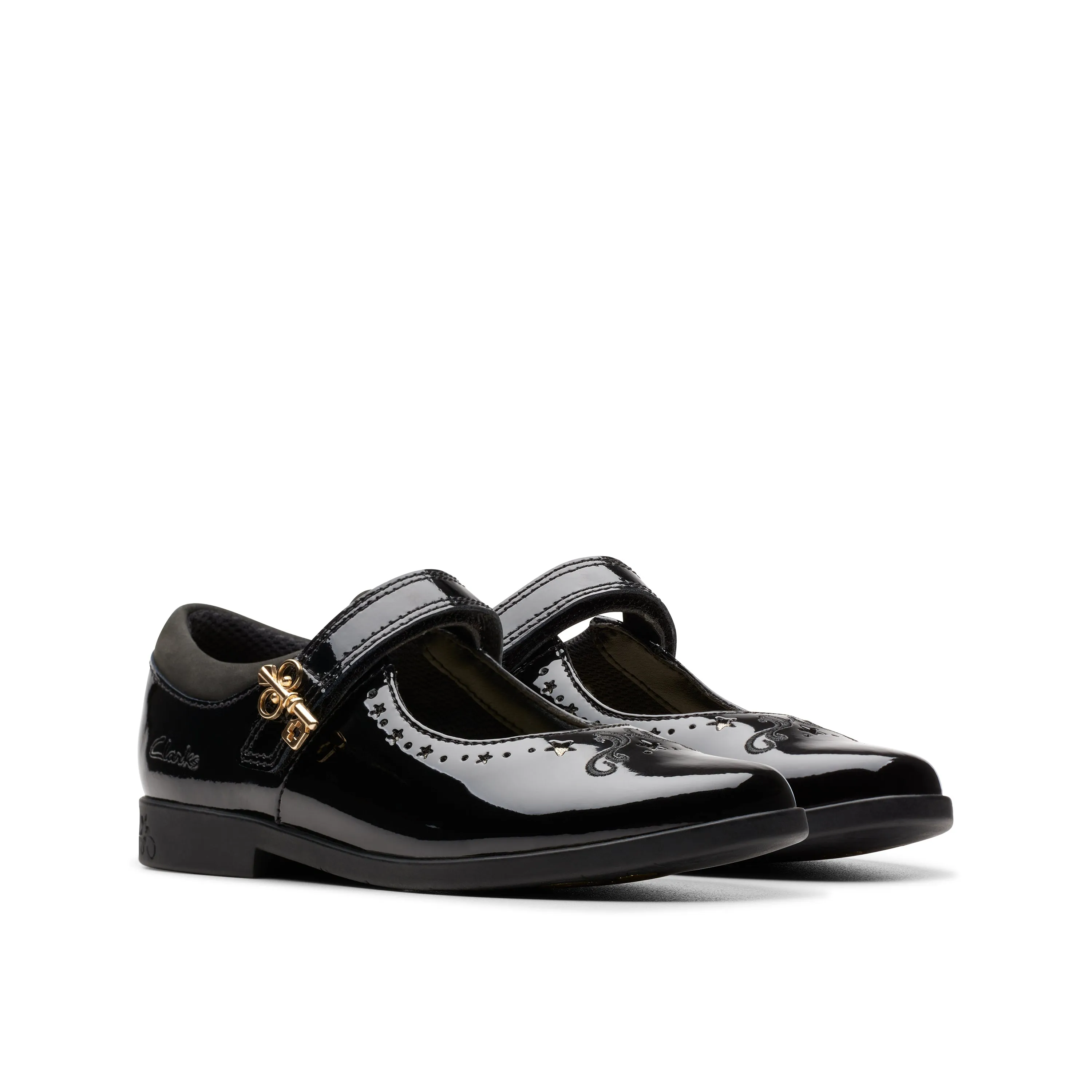 Clarks - Lock Magic K - Black Patent