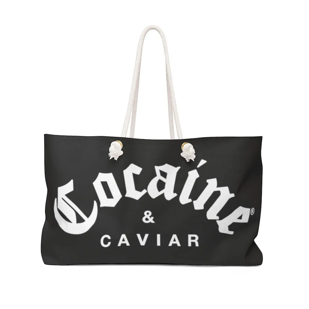 COCAINE & CAVIAR BLACK  Weekender Bag