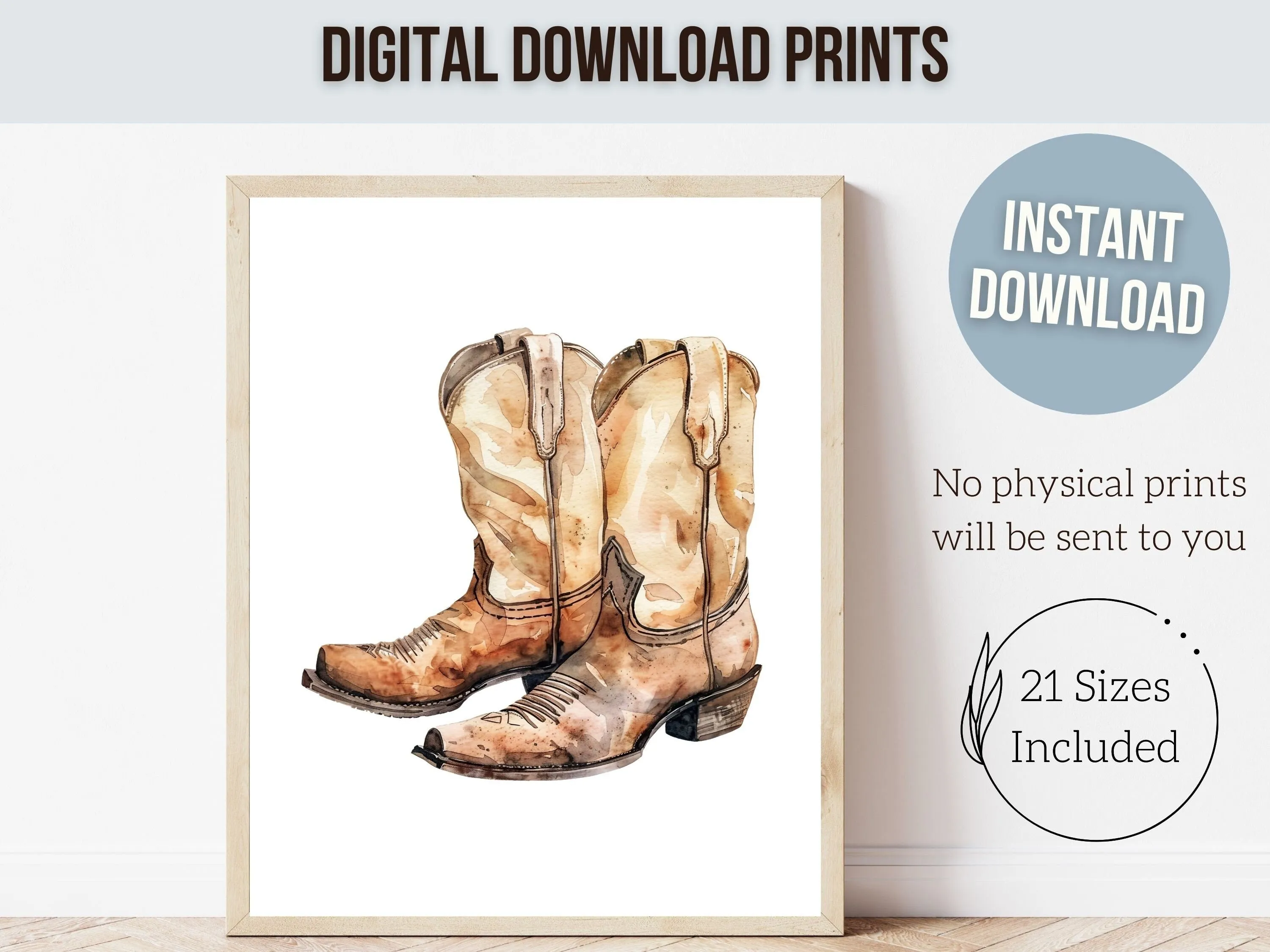 Cowboy Nursery Prints - Set of 3