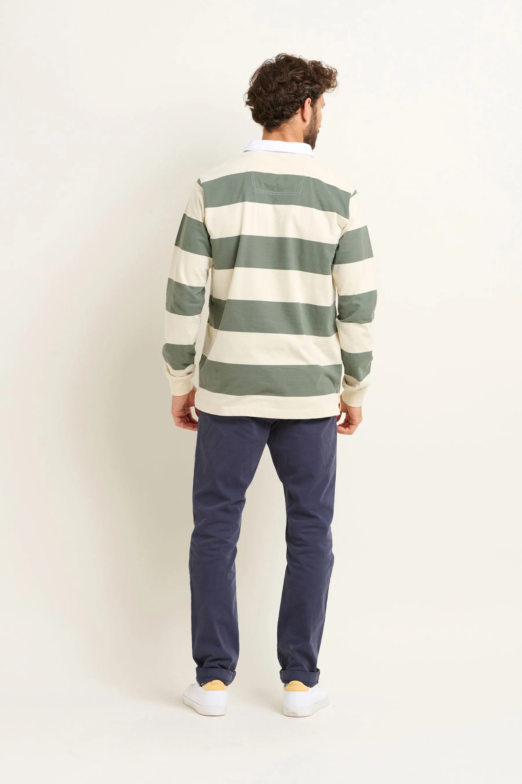 Cream Stripe Rugby Shirt