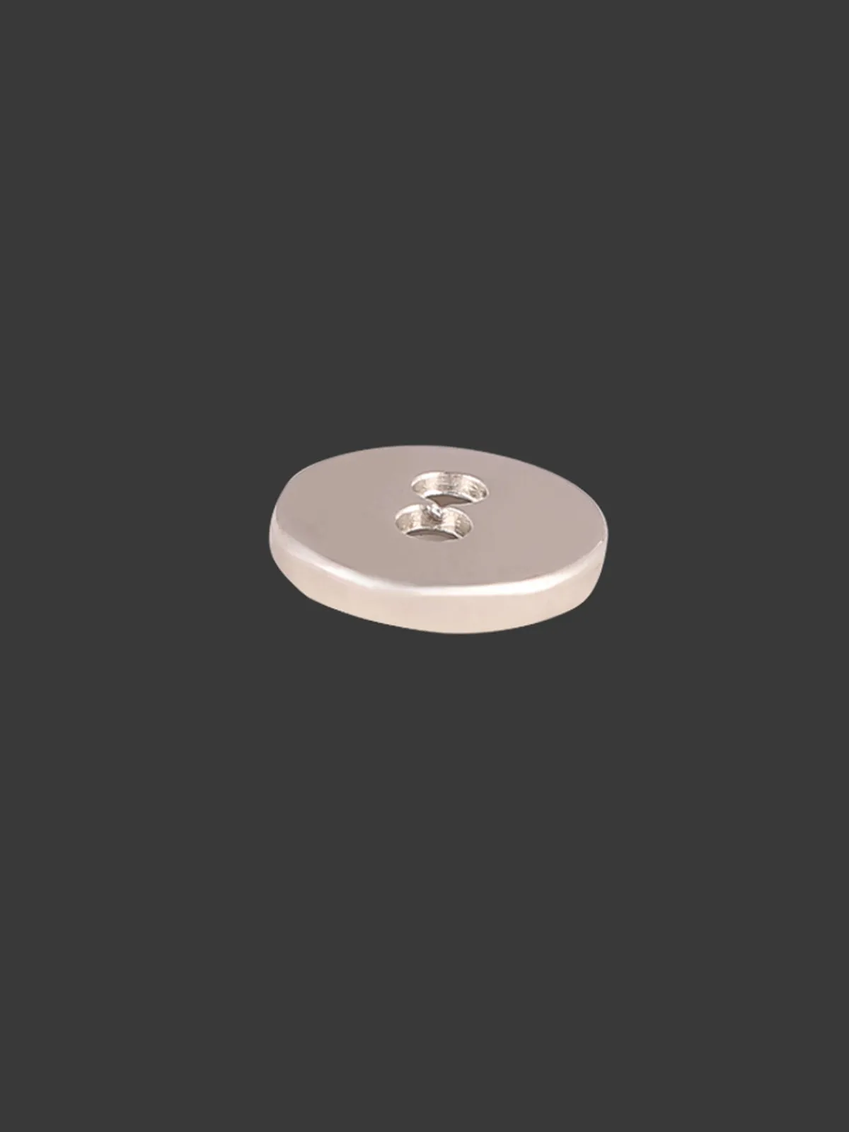 Cutting Lines Border 2-Hole Round Shape Metal Buttons