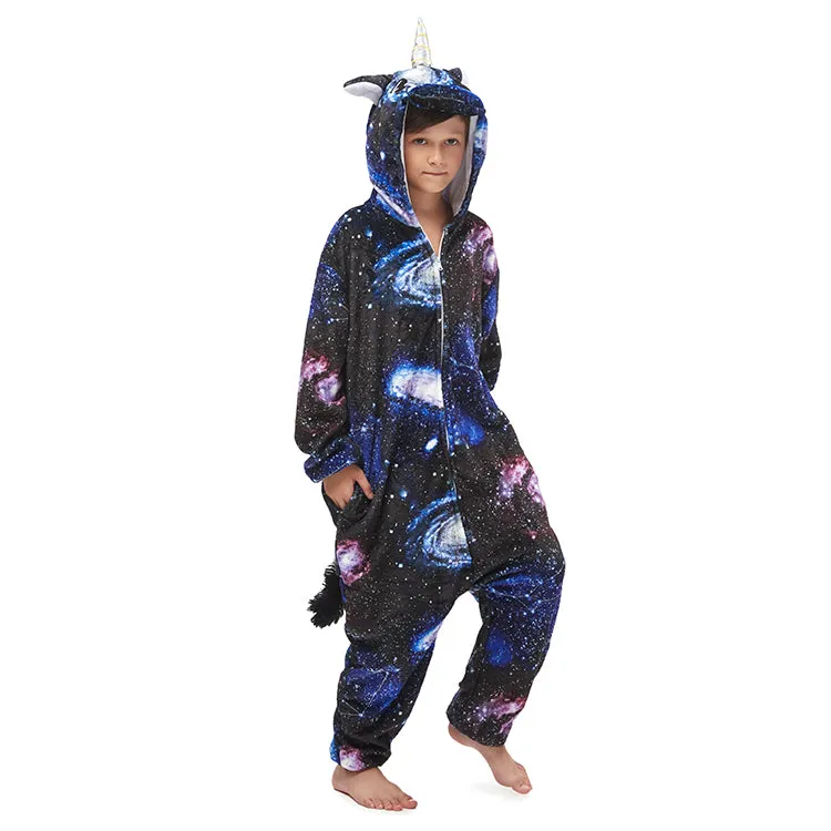 Dark Galaxy Unicorn Kids Onesie