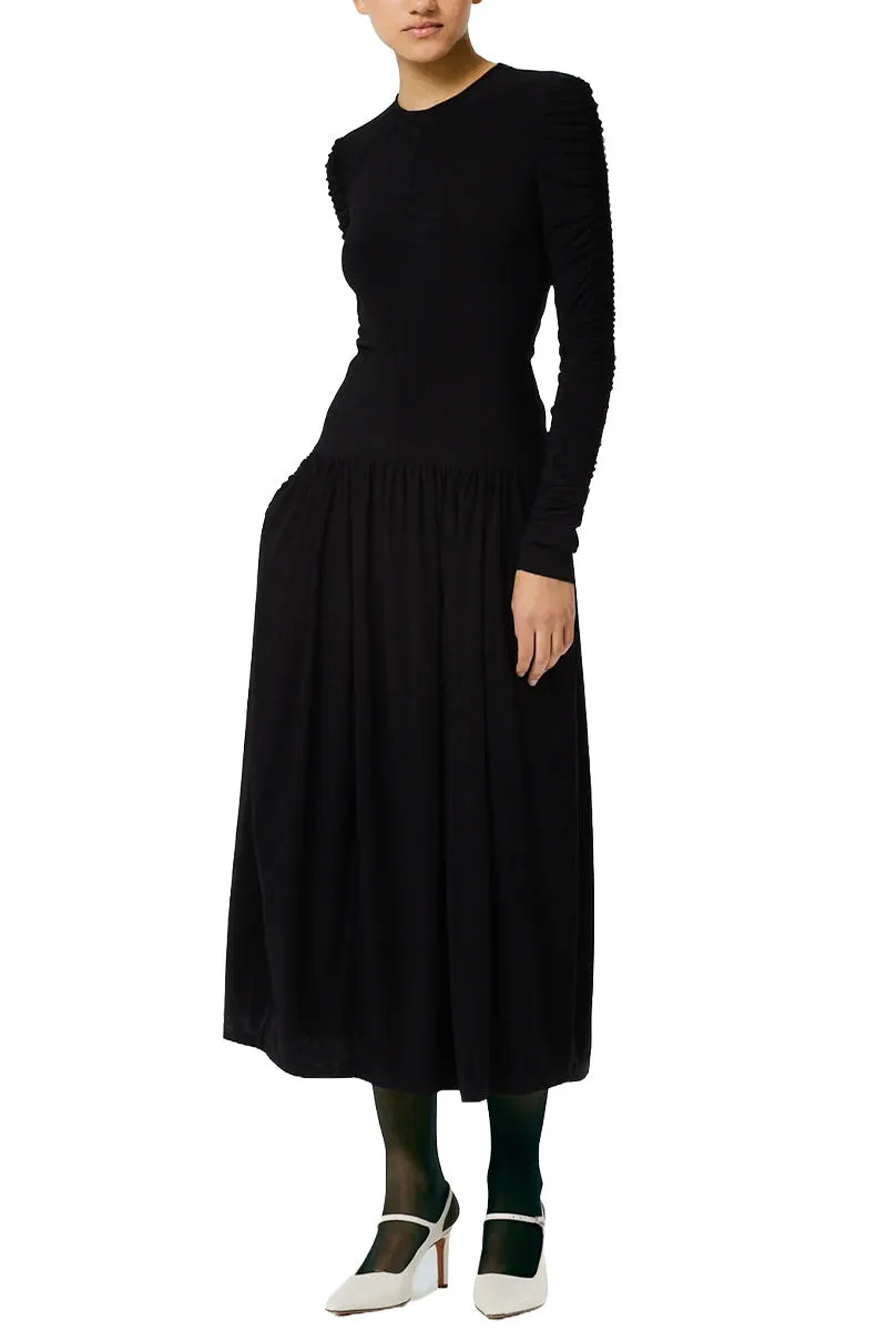 Drapey Jersey Ruched Dress