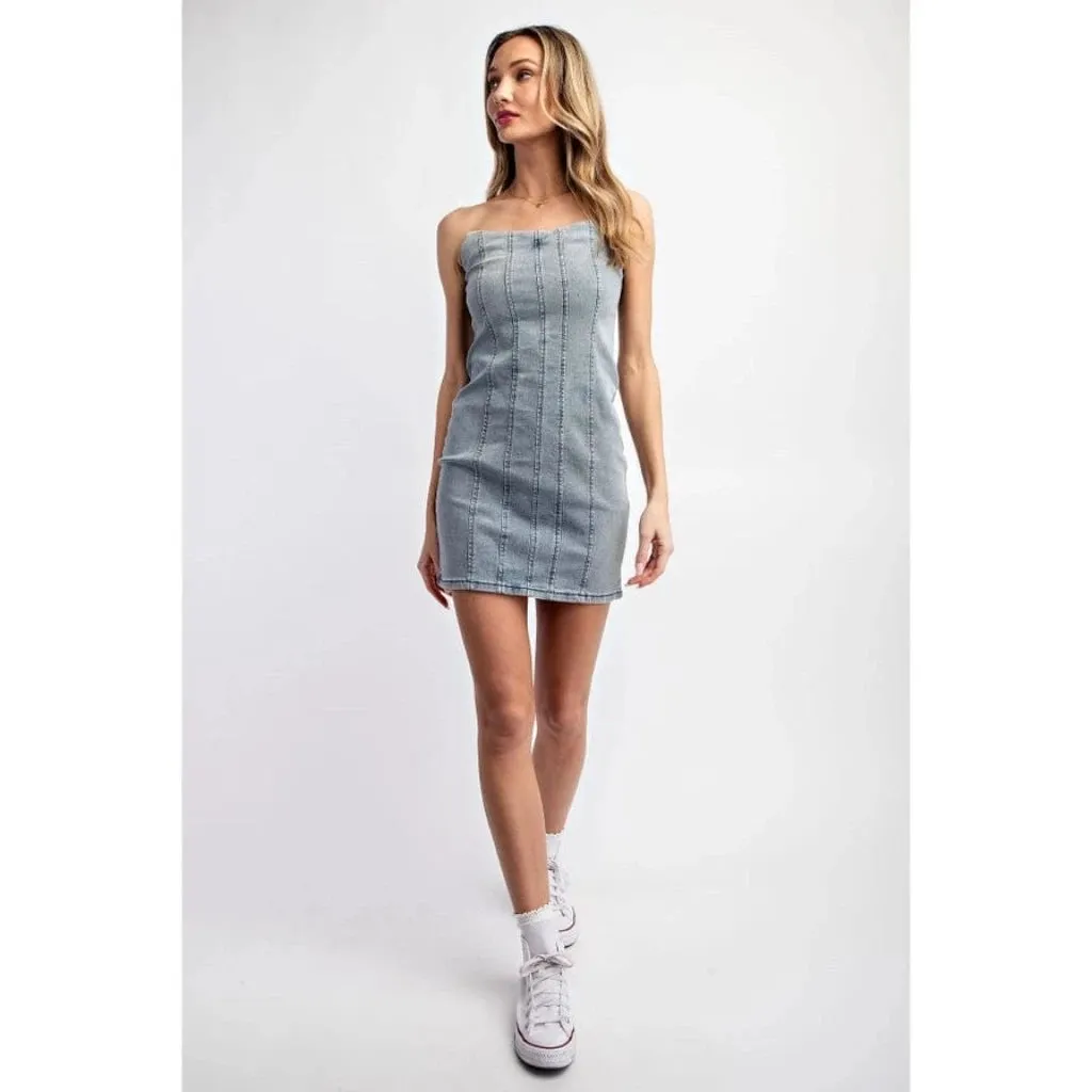 Dreamweaver Denim Mini Dress