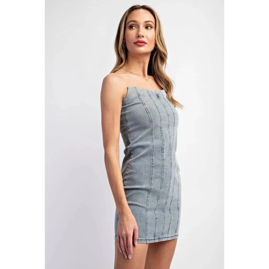 Dreamweaver Denim Mini Dress