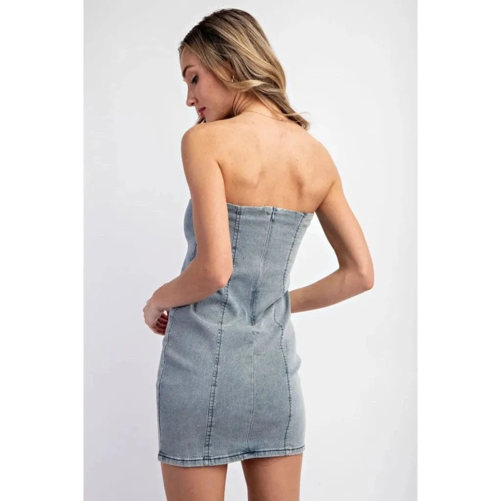 Dreamweaver Denim Mini Dress