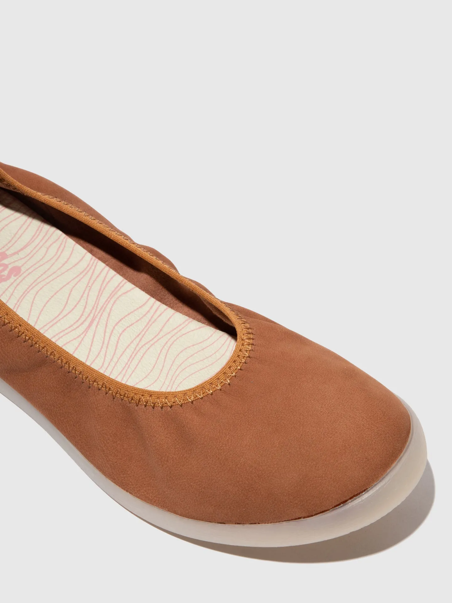 Elasticated Ballerinas LETI646SOF CUPIDO TAN