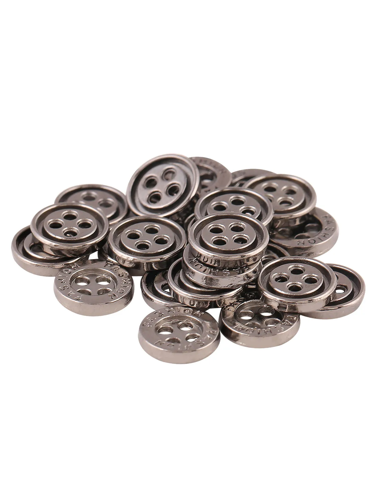 Fashion Round Shape 4-Hole Shirt Metal Button