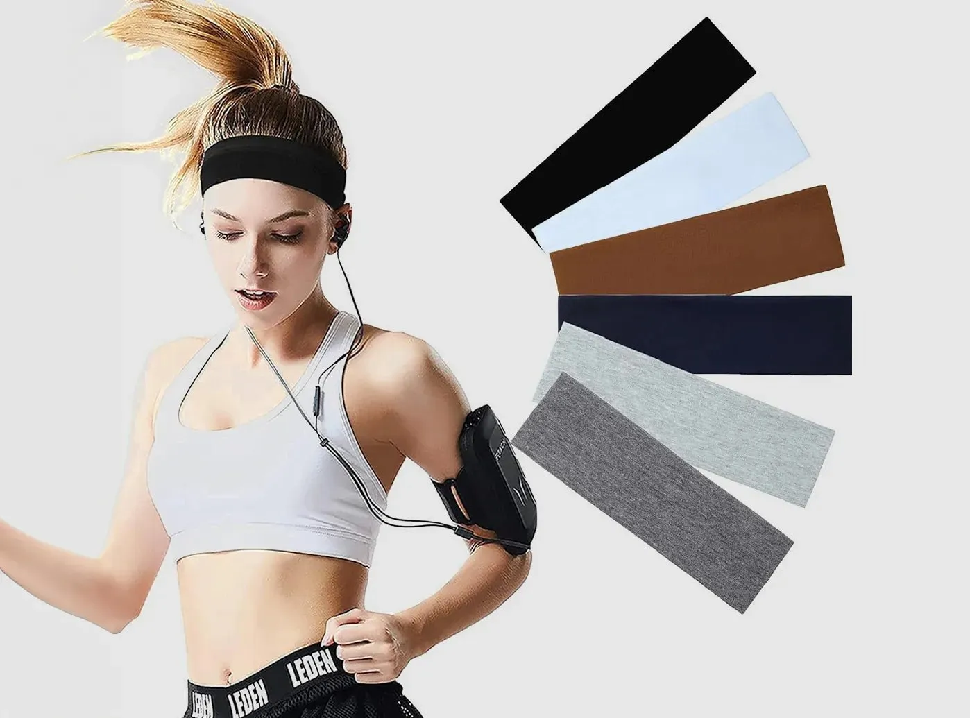 FitVille Fitness Sweat-Wicking Headband