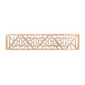 Geometric Cutwork Pattern Metal Plate for Suit/Coat Clothing