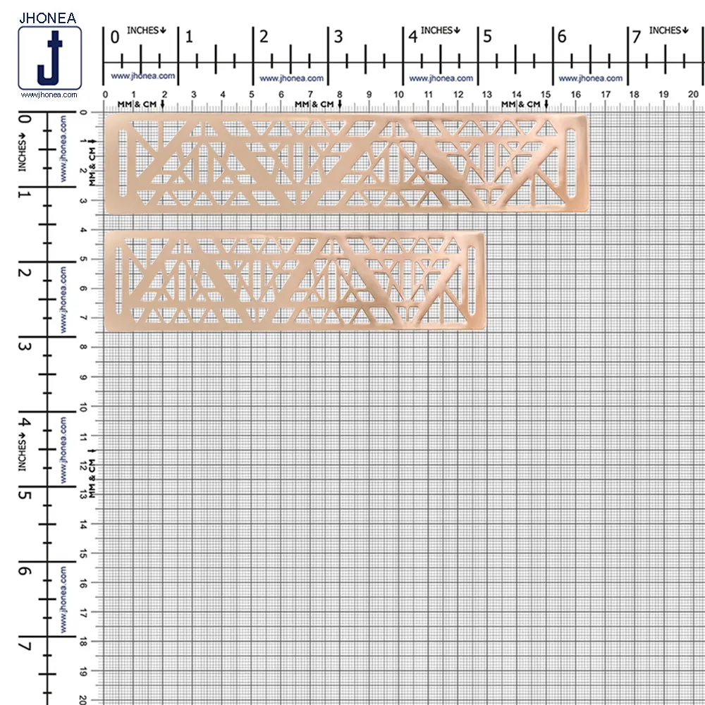 Geometric Cutwork Pattern Metal Plate for Suit/Coat Clothing