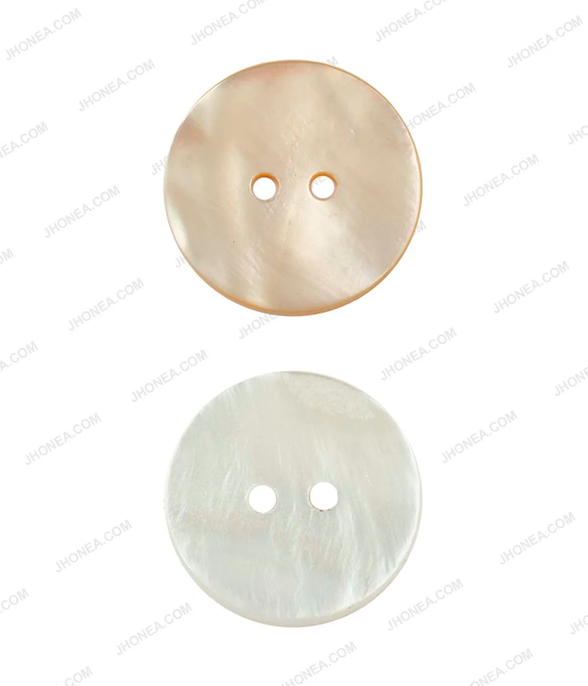 Glossy & Shiny Pearlescent White Shirt Buttons for Shirts/Blazers