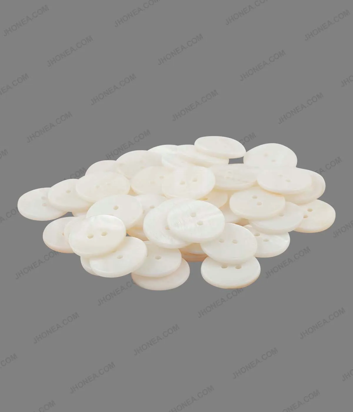 Glossy & Shiny Pearlescent White Shirt Buttons for Shirts/Blazers