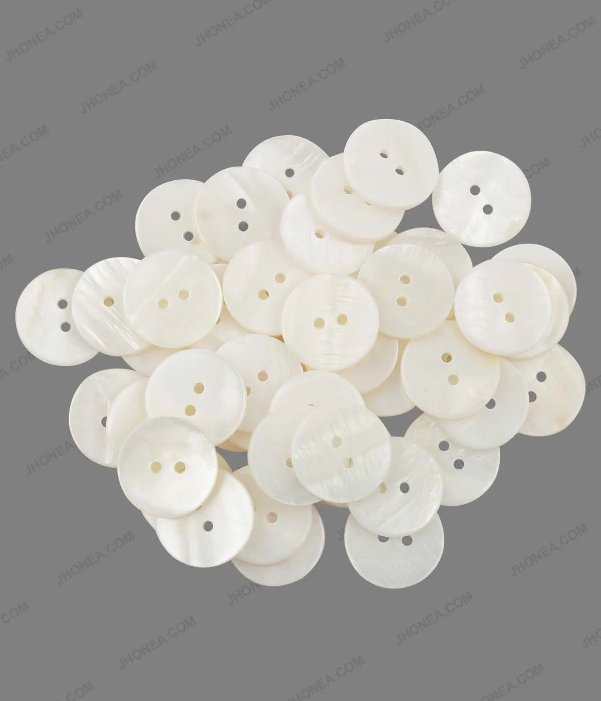 Glossy & Shiny Pearlescent White Shirt Buttons for Shirts/Blazers