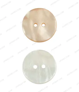 Glossy & Shiny Pearlescent White Shirt Buttons for Shirts/Blazers