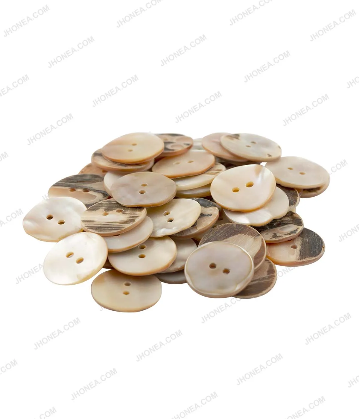 Glossy & Shiny Pearlescent White Shirt Buttons for Shirts/Blazers